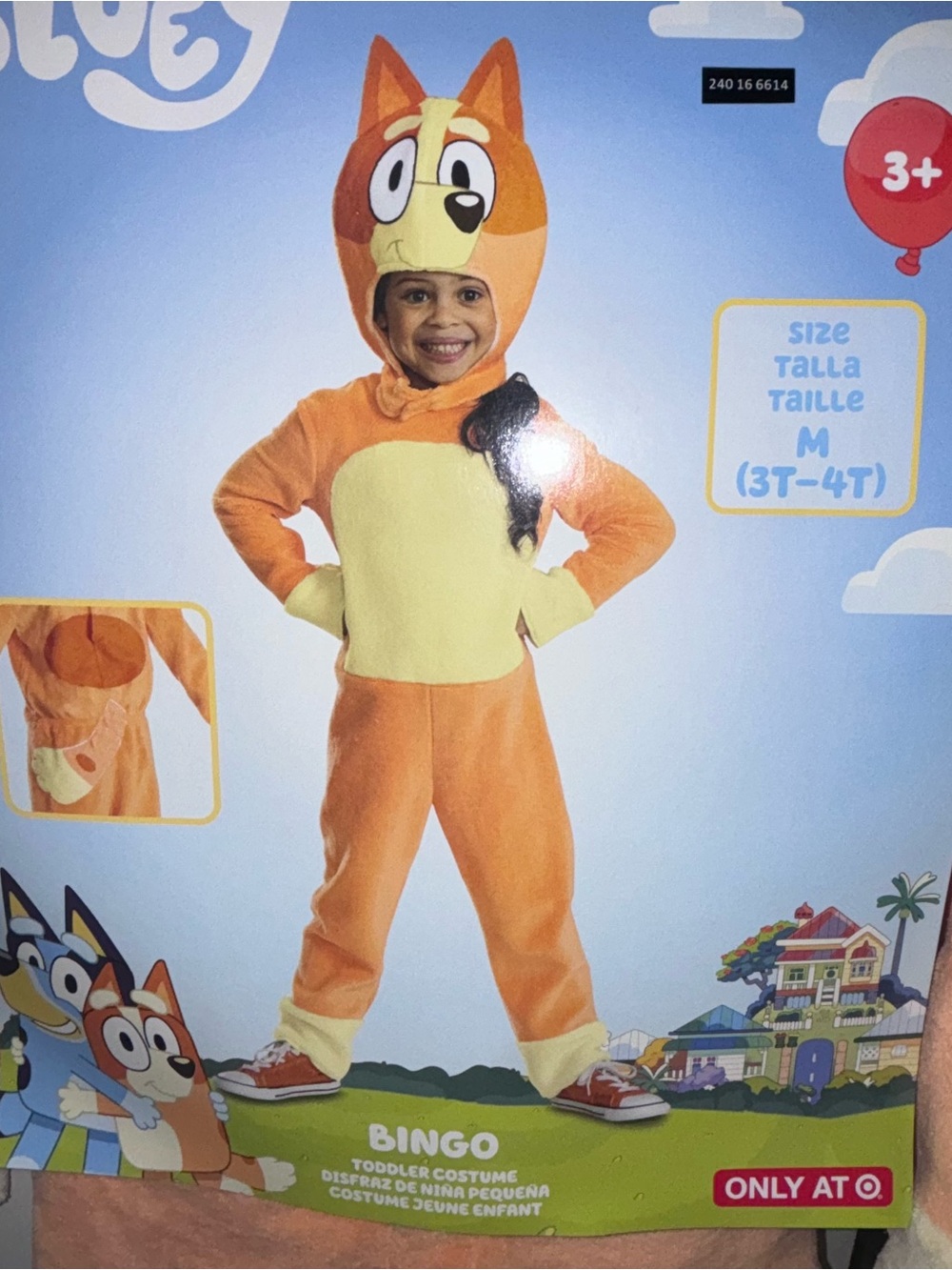 Disguise Bingo Orange and Cream Kids Toddler Costume